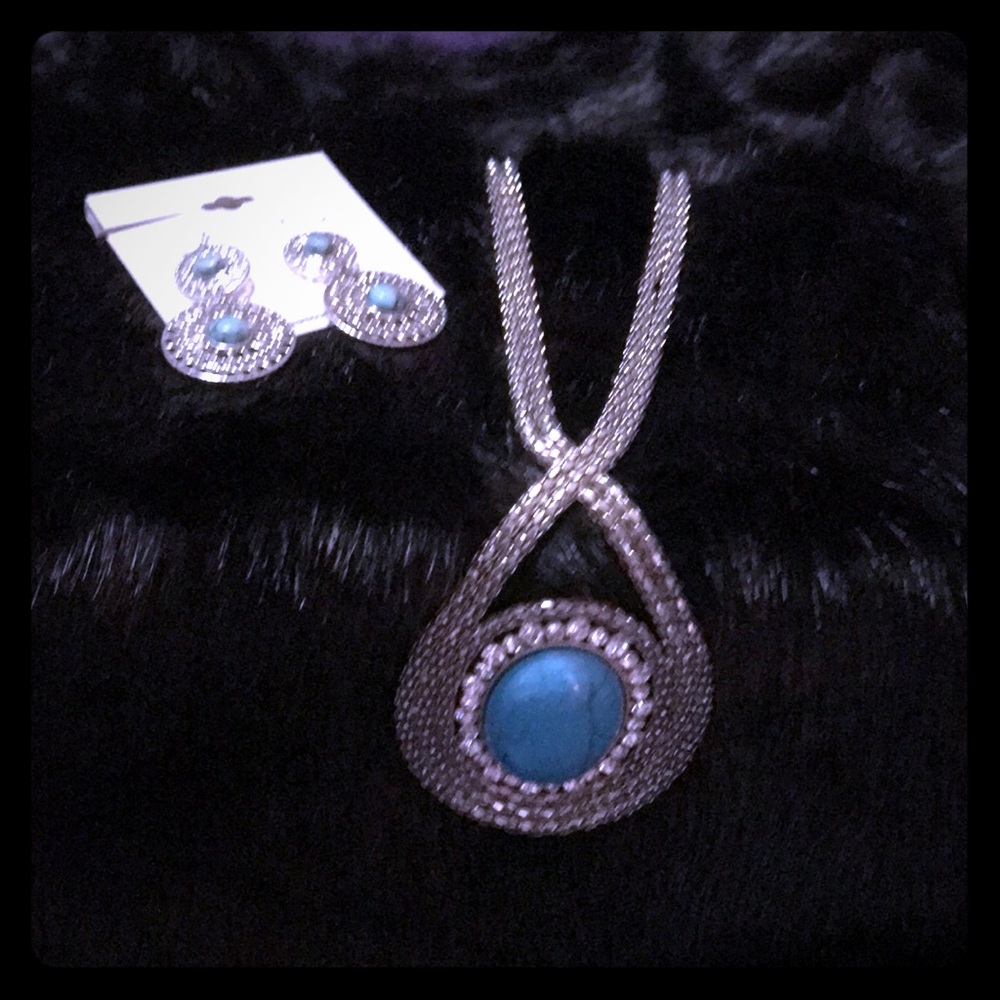 Necklace and earrings